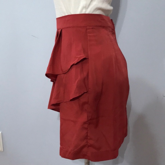 Layered Burnt Orange Skirt - Picture 4 of 7